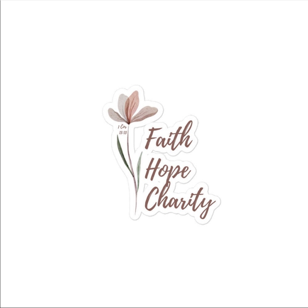 1 Corinthians 13:13 Vinyl Sticker